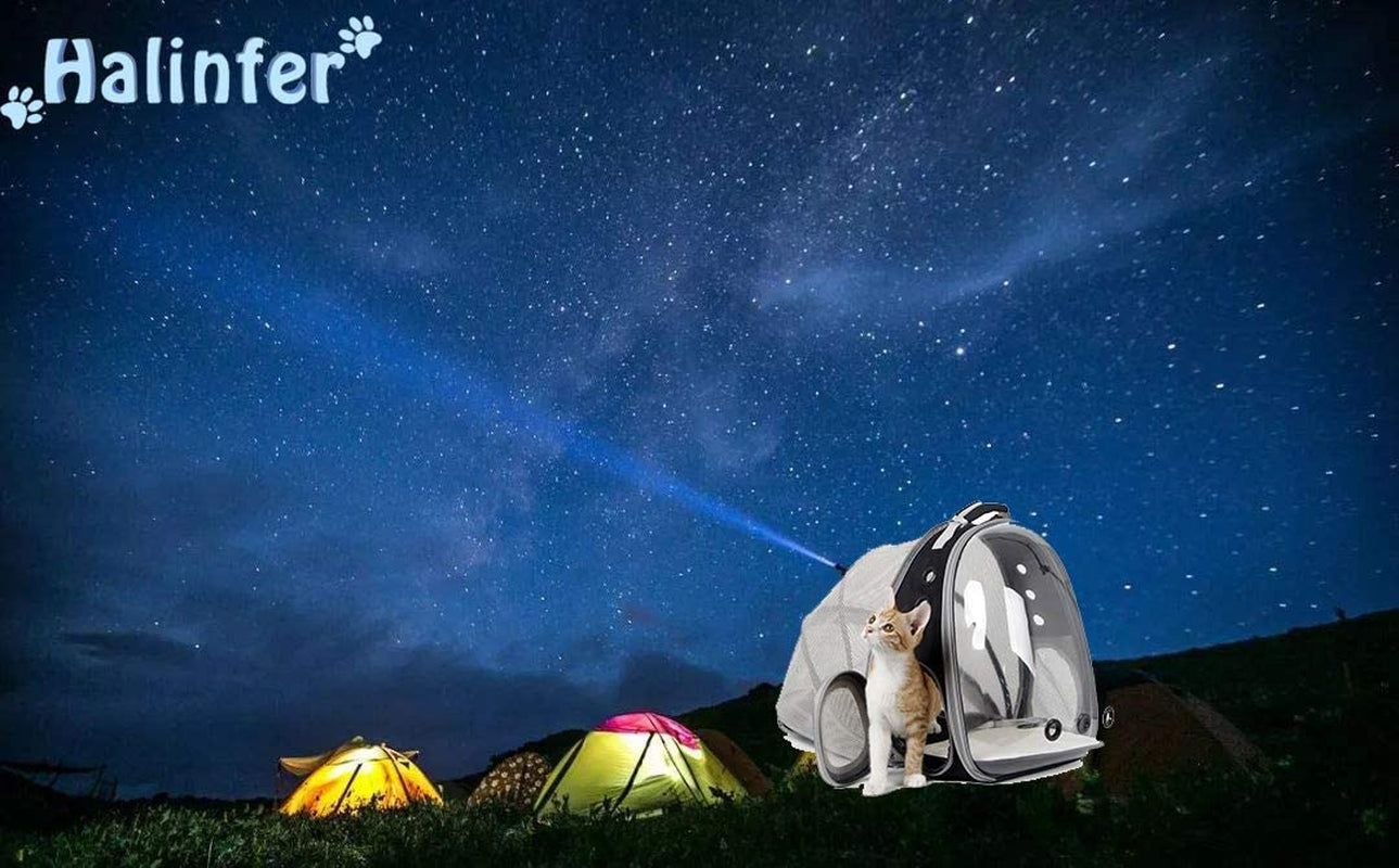 Revolutionary Cat Bubble Backpack with Fan - Space Capsule Pet Carrier for Cats & Small Dogs (Up to 12 lbs)