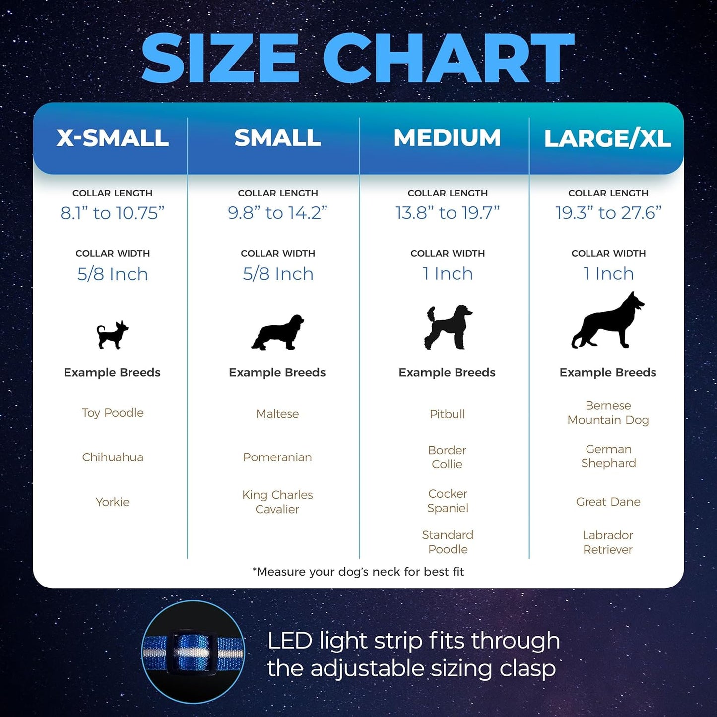 Illuminate Your Dog's Safety with the Original LED Dog Collar - USB Rechargeable, Waterproof, and 1,000 Feet of Visibility for Pets of All Sizes
