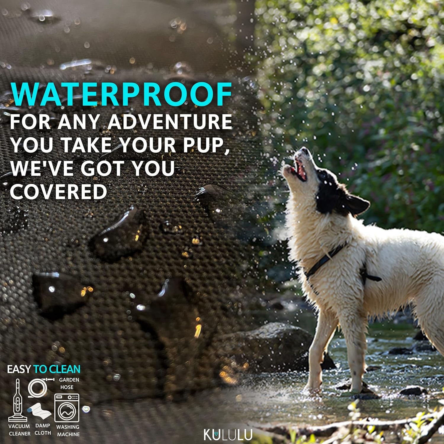 Ultimate Waterproof Dog Car Seat Cover - Scratchproof Hammock with Mesh Window for All Cars & SUVs!