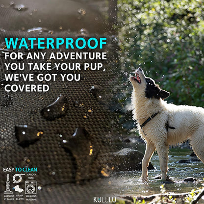 Ultimate Waterproof Dog Car Seat Cover - Scratchproof Hammock with Mesh Window for All Cars & SUVs!