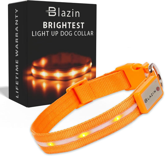 Illuminate Your Dog's Safety with the Original LED Dog Collar - USB Rechargeable, Waterproof, and 1,000 Feet of Visibility for Pets of All Sizes