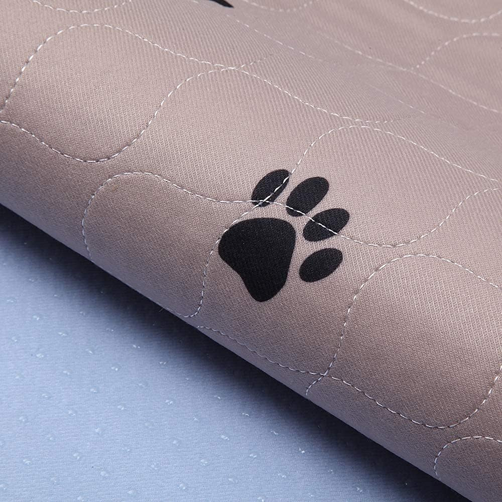 Premium Washable Dog Pee Pads with Grooming Gloves - Super Absorbent, Reusable, Waterproof Training Pads for Large Dogs and Puppies