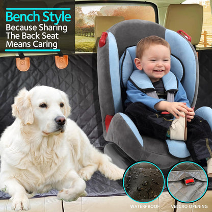 Ultimate Waterproof Dog Car Seat Cover - Scratchproof Hammock with Mesh Window for All Cars & SUVs!