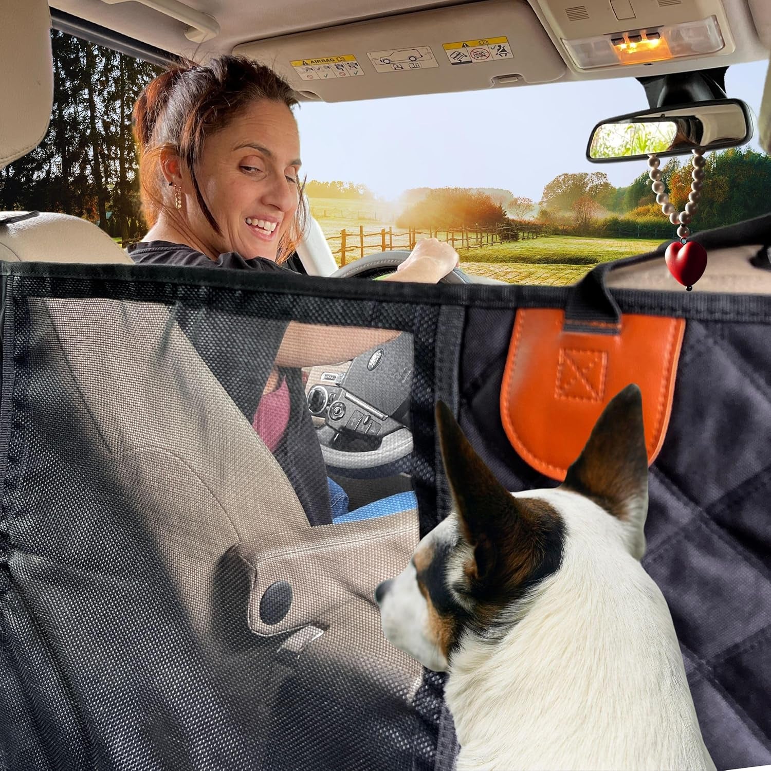 Ultimate Waterproof Dog Car Seat Cover - Scratchproof Hammock with Mesh Window for All Cars & SUVs!
