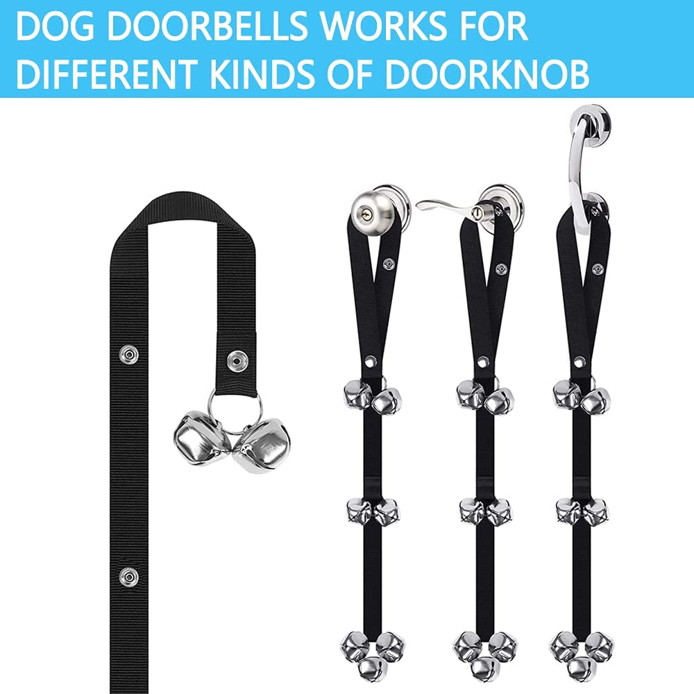 Premium Adjustable Dog Bell - 7 Super Loud Doorbells for Easy Potty Training Your Big Dog