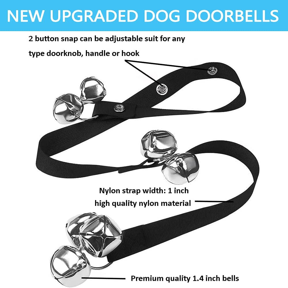 Premium Adjustable Dog Bell - 7 Super Loud Doorbells for Easy Potty Training Your Big Dog